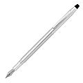 Cross® Classic® Century® Fountain Pen, Medium Point, 1.0 mm, Chrome Barrel, Black Ink 1 thumbnail image