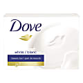 Dove White Beauty Solid Hand Soap, Light Scent, Carton Of 36 Bars