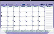 Brownline® Monthly Desk Calendar, 17-3/4" x 10-7/8", January To December 2022, C181700