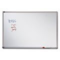 Quartet® Melamine Non-Magnetic Dry-Erase Whiteboard, 24" x 36", Aluminum Frame With Silver Finish