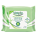 Simple Cleansing Facial Wipes, 7-1/2" x 7", Pack Of 25 Wipes 1 thumbnail image