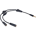 Manhattan 393980 Mini-phone Splitter Audio Cable - Mini-phone Audio Cable for Audio Device, Headphone, Cellular Phone - First End: 1 x 3.5mm Male Stereo Audio - Second End: 2 x 3.5mm Female Stereo Audio - Splitter Cable 1 thumbnail image
