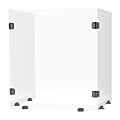LUX Reclaim Tri-Fold Sneeze Guard, 24"H x 22"W x 16"D, Clear 1 thumbnail image