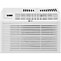 LG Window Air Conditioner With Remote Control, 11 1/8"H x 17 3/8"W x 14 3/8"D, White