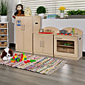 Flash Furniture Children's Wooden Kitchen Set, Natural 1 thumbnail image