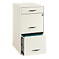 Lorell® 18"D Vertical 3-Drawer File Cabinet, Pearl White 1 thumbnail image