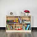 Flash Furniture Wooden School Classroom Storage Cabinet/Cubby, 24"H x 36"W x 15"D, Natural 1 thumbnail image
