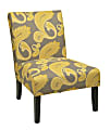 Ave Six Victoria Accent Chair, Sweden Dijon/Dark Brown 1 thumbnail image