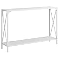 Monarch Specialties Chantal Accent Table, 32"H x 48"W x 12"D, White 1 thumbnail image