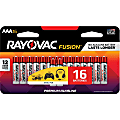 Rayovac Fusion Alkaline AAA Batteries - For Multipurpose - AAA - 16 / Pack