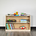 Flash Furniture Wooden School Classroom Storage Cabinet, 24"H x 36"W x 15"D, Natural