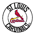 Imperial MLB Wrought Iron Wall Art, 24"H x 24"W x 1/2"D, St Louis Cardinals