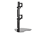 Chief Vertical Table Stand Dual Monitor Mount - TV Height Range 10-20" - Black - Stand - for dual flat panel - steel - black - desktop