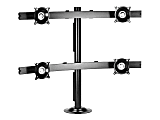 Chief Widescreen Quad Display Desk Mount - For Displays 10-30" - Black - Stand - for quad flat panel - steel - black - desktop