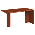 HON® 10700 Series Laminate Peninsula Desk, Cognac