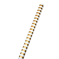 JAM Paper® Wrapping Paper, Striped, 25 Sq Ft, Gold & White 1 thumbnail image