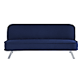 Lifestyle Solutions Turlock Convertible Futon, 66.1"W x 33.1"D x 29"H, Navy 1 thumbnail image