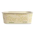 World Centric® NoTree™ Rectangular Takeout Containers, 24 Oz, Natural, Carton Of 300 Containers