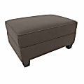 Bush® Furniture Stockton Storage Ottoman, Chocolate Brown Microsuede Fabric, Standard Delivery 1 thumbnail image