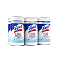 Lysol Disinfecting Wipes - Crisp Linen Scent - 7" Length x 7.25" Width - 80 / Canister - 6 / Carton - White 1 thumbnail image
