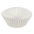 Hoffmaster Fluted Baking Cups, 4-1/2" x 2", White, Case Of 10,000 Cups 1 thumbnail image