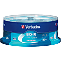 Verbatim BD-R LTH Type 25GB 6X with Branded Surface - 20pk Spindle - BD-R - 6x - 25GB - 20pk Spindle