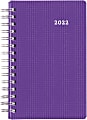 Brownline® Daily DuraFlex Planner, 8" x 5", Purple, January To December 2022, CB634V.PUR