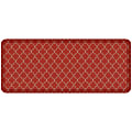 GelPro Designer Comfort Polyurethane Anti-Fatigue Mat For Hard Floors, 20” x 48”, Trellis Red