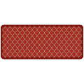 GelPro Designer Comfort Polyurethane Anti-Fatigue Mat For Hard Floors, 20” x 48”, Trellis Red