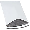 Partners Brand Bubble-Lined Poly Mailers, 10 1/2" x 16", White, Box Of 100