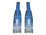 Tripp Lite 100ft Cat6 Gigabit Snagless Molded Patch Cable RJ45 M/M Blue 100' - Patch cable - RJ-45 (M) to RJ-45 (M) - 100 ft - UTP - CAT 6 - molded, snagless, solid - blue