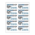 Custom 2-Color Laser Sheet Labels And Stickers, 2" x 4" Rectangle, 10 Labels Per Sheet, Box Of 100 Sheets 1 thumbnail image