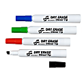 SKILCRAFT Premium Dry-Erase Markers, Chisel Tip, Set Of 4 (AbilityOne 7520-01-553-8142) 1 thumbnail image