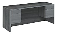 HON® 10500 Series 72" 3-Drawer Pedestal Desk, Sterling Ash