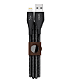 Belkin® DuraTek Plus Lightning To USB-A Cable With Strap, 6', Black, F8J236BT06-BLK