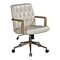 Office Star Waltham Faux Leather High-Back Executive Office Chair, Taupe 1 thumbnail image