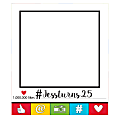 Amscan Social Media Giant Selfie Frame, 35" x 30", White 1 thumbnail image