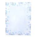 Gartner™ Studios Holiday Stationery Sheets, Blue Watercolor Snowflake, 8 1/2" x 11", Pack Of 80 Sheets