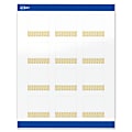 Avery® Printable Labels With Sure Feed® Technology, S00-EWR, Square, 2" x 2", Glossy White With Preprinted Gold Lace Trim Pattern, Pack Of 120 1 thumbnail image