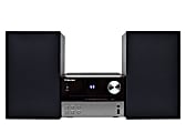 Toshiba CD/MP3 Bluetooth® Micro Component Audio System With AM/FM Radio, 7.1"H x 4.6"W x 9.6"D, Black, TY-ASW91