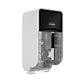 Kimberly-Clark Professional ICON Coreless Standard 2-Roll Toilet Paper Dispenser With Faceplate, Vertical, Black Mosaic 1 thumbnail image