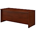 Bush Business Furniture Studio C Bow Front Desk, 72"W x 36"D, Hansen Cherry, Premium Installation