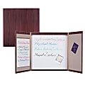 Quartet Expandable Laminate Conference Room Cabinet, 48"H x 48"W, Mahogany 1 thumbnail image