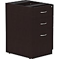 Lorell® Essentials 22"D Vertical 3-Drawer Pedestal File Cabinet, Espresso 1 thumbnail image