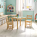 Flash Furniture Kids 3-Piece Table And Chair Set, Natural 1 thumbnail image