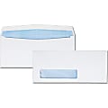 Quality Park Wove Finish Security Window Envelope - Security - #9 - 8 7/8" Width x 3 7/8" Length - 24 lb - Gummed - 500 / Box - White 1 thumbnail image
