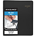 AT-A-GLANCE® 24-Hour 2027 Daily Appointment Book Planner, Black, Large, 8 1/2" x 11" 1 thumbnail image
