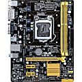 Asus Desktop Motherboard - Intel Chipset - Socket H3 LGA-1150 - Micro ATX - 16 GB DDR3 SDRAM Maximum RAM - 2 x Memory Slots - Gigabit Ethernet - 2 x SATA Interfaces 1 thumbnail image