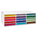 Pacon® 15-Shelf Construction Paper Storage Unit, 28 3/4"H x 13 1/2"W x 8 1/2"D, White 1 thumbnail image