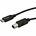 StarTech.com 2m 6ft USB C to USB B Cable - Black 1 thumbnail image
